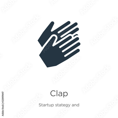 Clap icon vector. Trendy flat clap icon from startup stategy and success collection isolated on white background. Vector illustration can be used for web and mobile graphic design, logo, eps10 © Premium Art