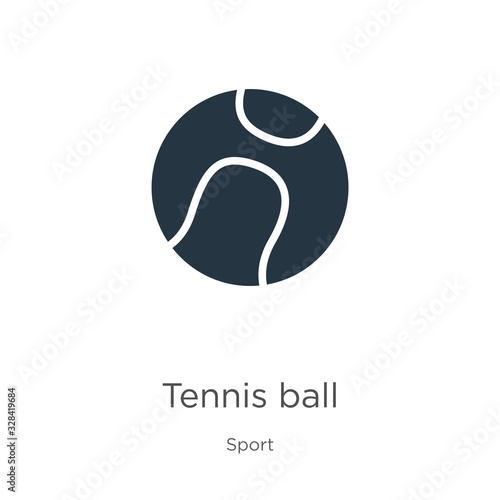 Tennis ball icon vector. Trendy flat tennis ball icon from sport collection isolated on white background. Vector illustration can be used for web and mobile graphic design, logo, eps10