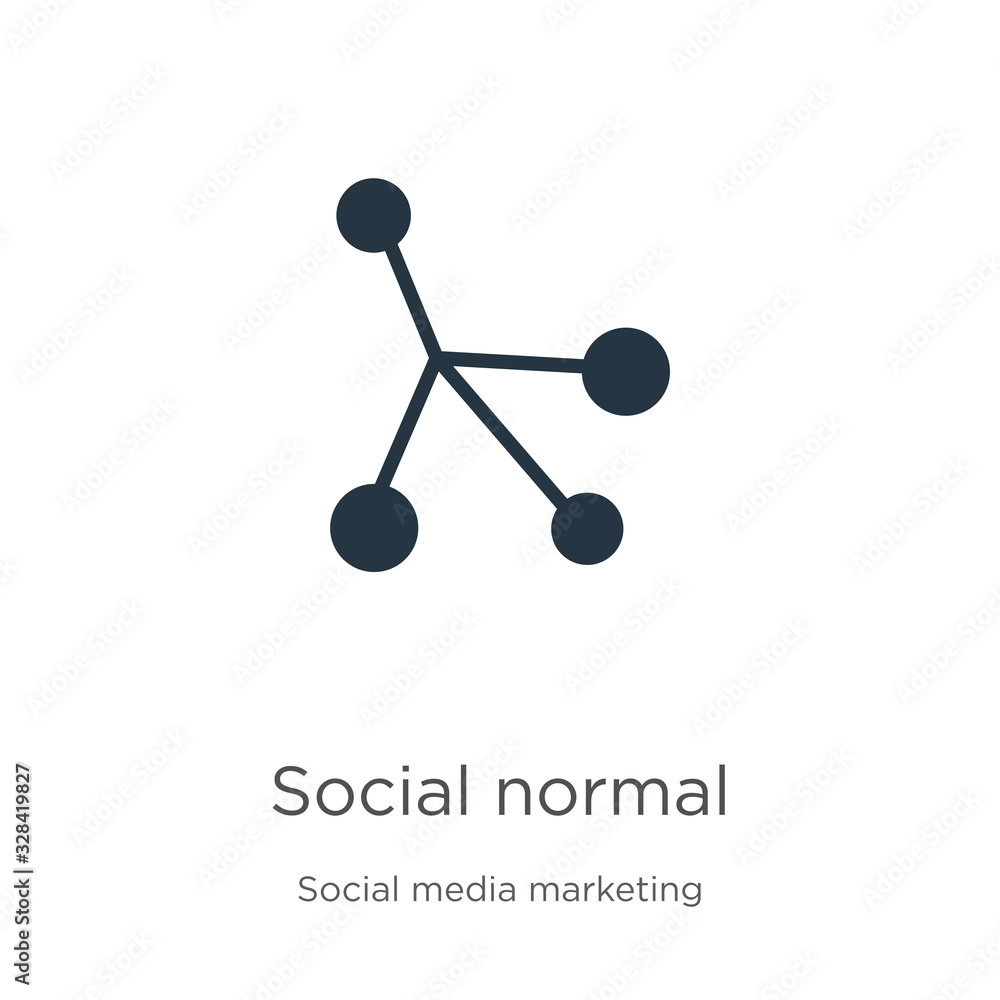 Social normal icon vector. Trendy flat social normal icon from social collection isolated on white background. Vector illustration can be used for web and mobile graphic design, logo, eps10 Social normal icon vector. Trendy flat social normal icon from social collection isolated on white background. Vector illustration can be used for web and mobile graphic design, logo, eps10
