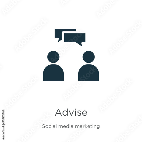 Fotografie Advise icon vector