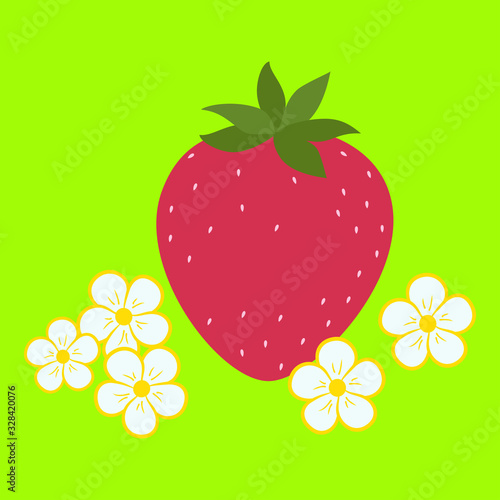 Fresh strawberries, berries, natural product