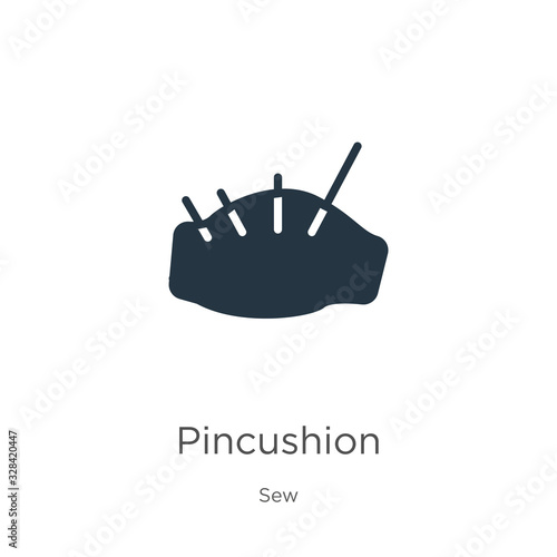 Pincushion icon vector. Trendy flat pincushion icon from sew collection isolated on white background. Vector illustration can be used for web and mobile graphic design, logo, eps10