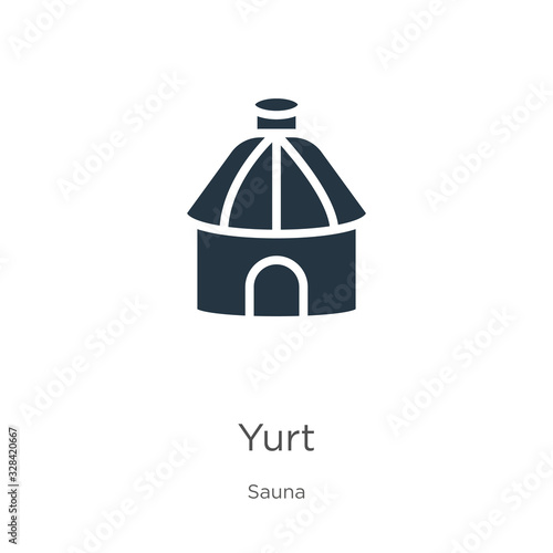 Yurt icon vector. Trendy flat yurt icon from sauna collection isolated on white background. Vector illustration can be used for web and mobile graphic design, logo, eps10