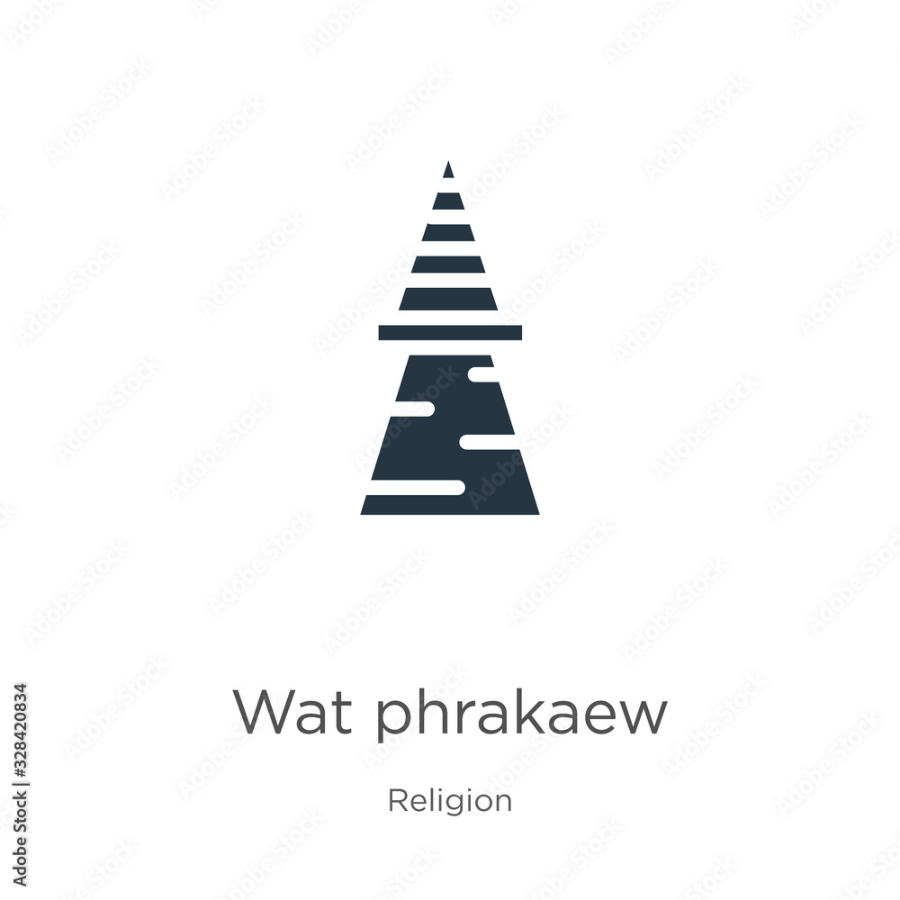 Wat phrakaew icon vector. Trendy flat wat phrakaew icon from religion collection isolated on white background. Vector illustration can be used for web and mobile graphic design, logo, eps10 Wat phrakaew icon vector. Trendy flat wat phrakaew icon from religion collection isolated on white background. Vector illustration can be used for web and mobile graphic design, logo, eps10
