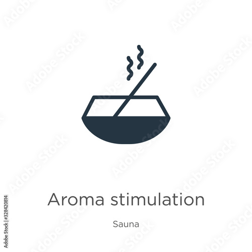 Aroma stimulation icon vector. Trendy flat aroma stimulation icon from sauna collection isolated on white background. Vector illustration can be used for web and mobile graphic design, logo, eps10