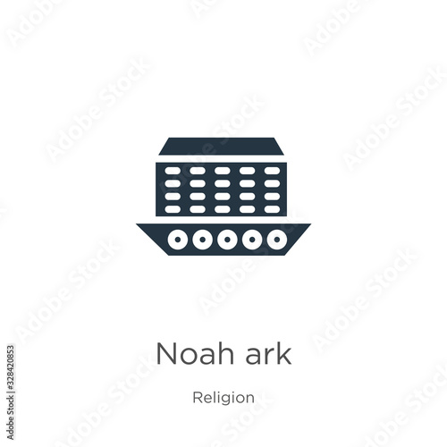 Noah ark icon vector. Trendy flat noah ark icon from religion collection isolated on white background. Vector illustration can be used for web and mobile graphic design, logo, eps10