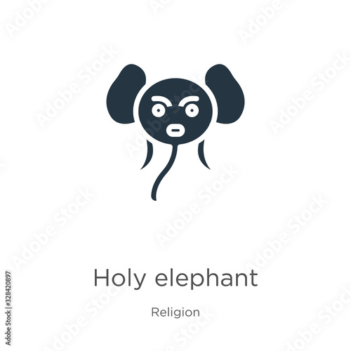 Fototapeta Naklejka Na Ścianę i Meble -  Holy elephant icon vector. Trendy flat holy elephant icon from religion collection isolated on white background. Vector illustration can be used for web and mobile graphic design, logo, eps10