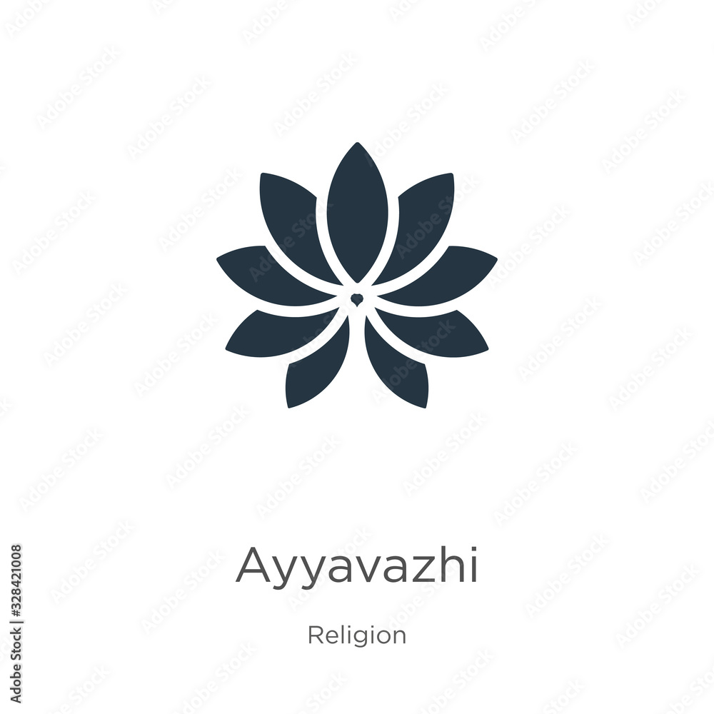 Ayyavazhi icon vector. Trendy flat ayyavazhi icon from religion collection isolated on white background. Vector illustration can be used for web and mobile graphic design, logo, eps10