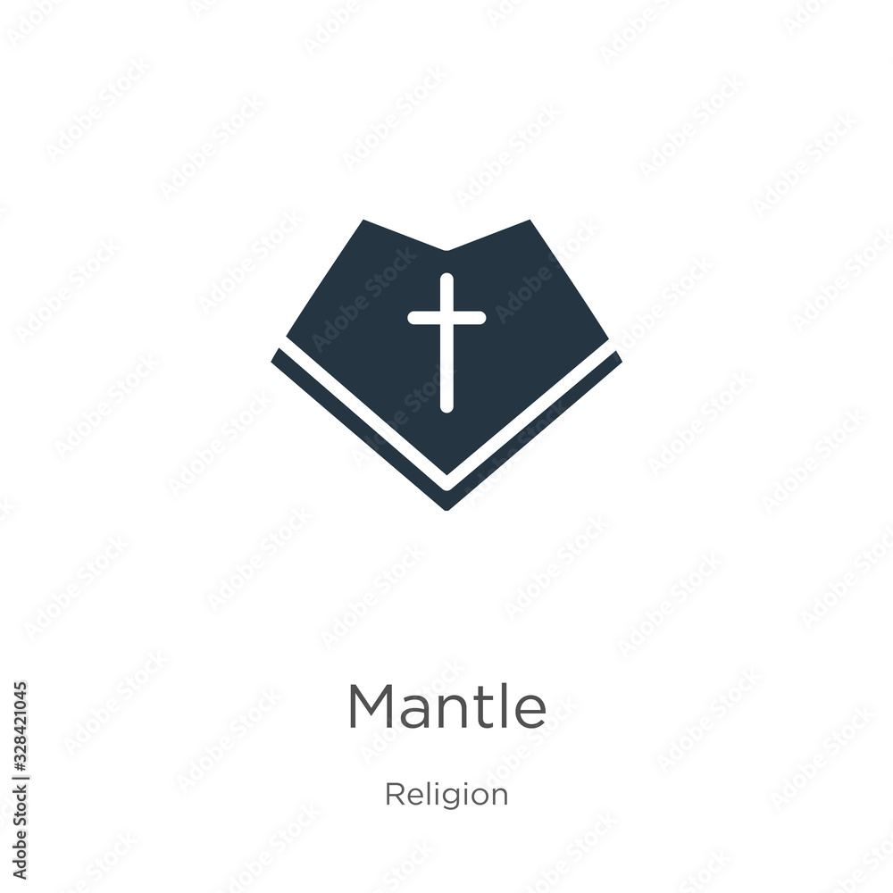 Fototapeta premium Mantle icon vector. Trendy flat mantle icon from religion collection isolated on white background. Vector illustration can be used for web and mobile graphic design, logo, eps10