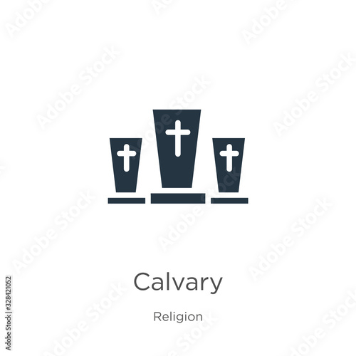 Calvary icon vector. Trendy flat calvary icon from religion collection isolated on white background. Vector illustration can be used for web and mobile graphic design, logo, eps10
