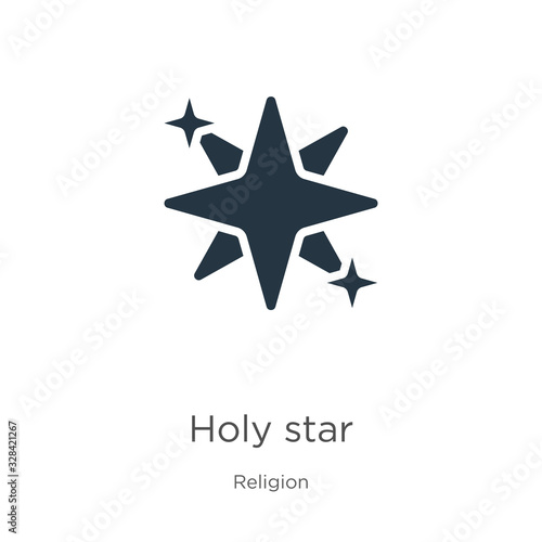 Holy star icon vector. Trendy flat holy star icon from religion collection isolated on white background. Vector illustration can be used for web and mobile graphic design, logo, eps10