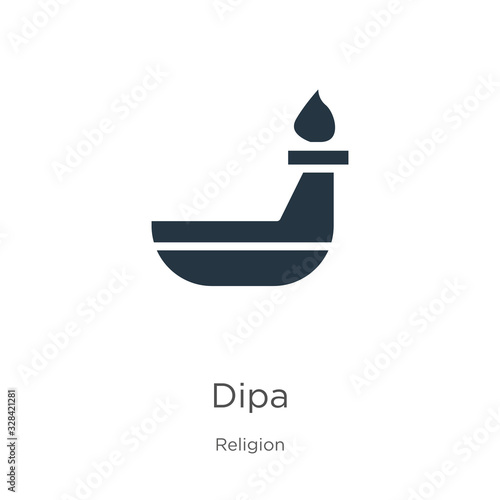 Dipa icon vector. Trendy flat dipa icon from religion collection isolated on white background. Vector illustration can be used for web and mobile graphic design, logo, eps10