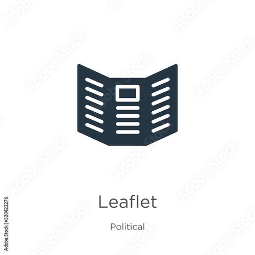 Leaflet icon vector. Trendy flat leaflet icon from political collection isolated on white background. Vector illustration can be used for web and mobile graphic design, logo, eps10