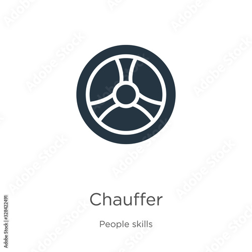 Chauffer icon vector. Trendy flat chauffer icon from people skills collection isolated on white background. Vector illustration can be used for web and mobile graphic design, logo, eps10