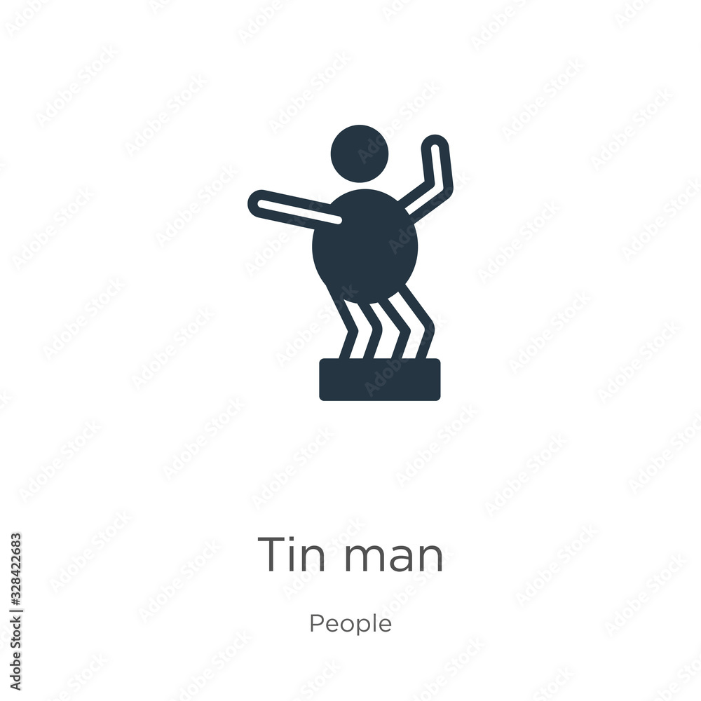 Tin man icon vector. Trendy flat tin man icon from people collection isolated on white background. Vector illustration can be used for web and mobile graphic design, logo, eps10