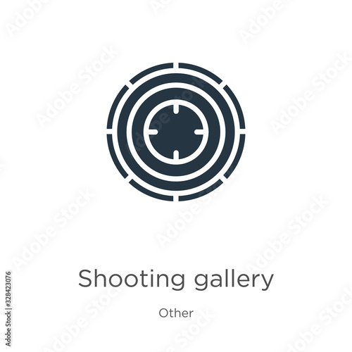 Shooting gallery icon vector. Trendy flat shooting gallery icon from other collection isolated on white background. Vector illustration can be used for web and mobile graphic design, logo, eps10