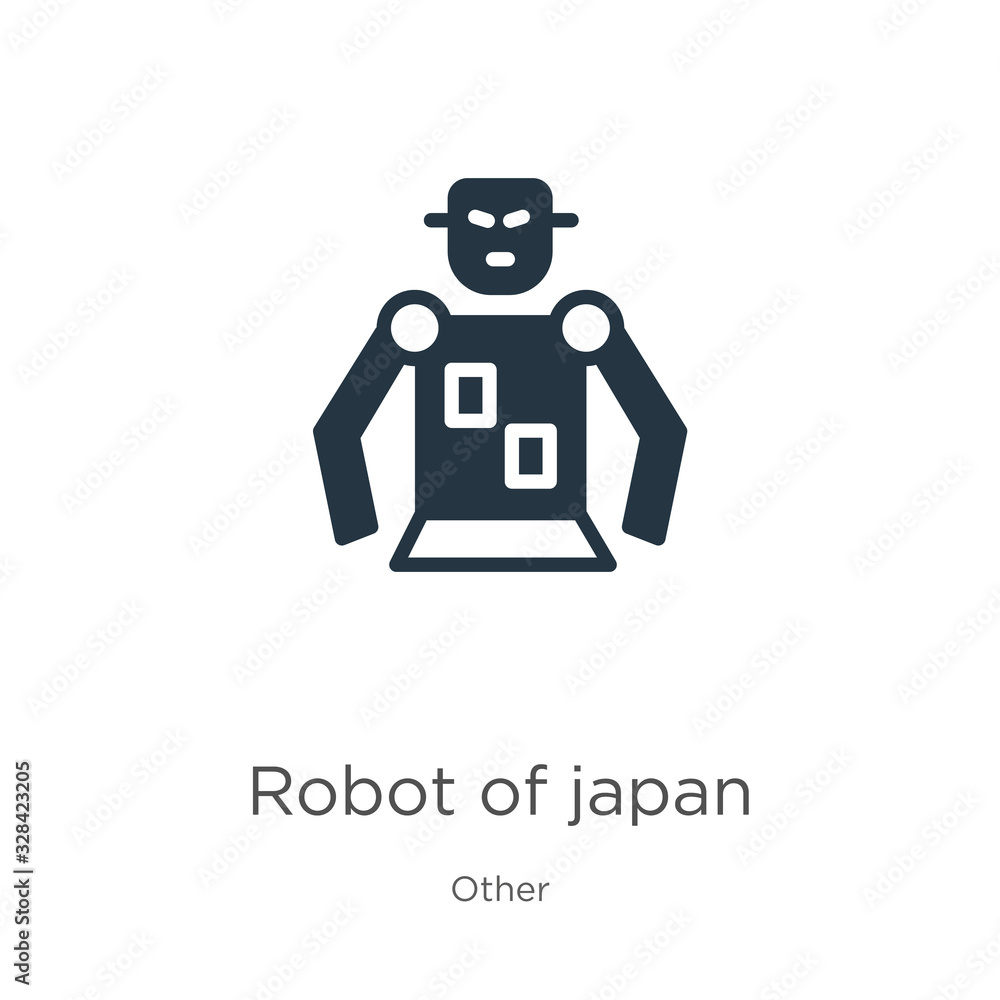Robot of japan icon vector. Trendy flat robot of japan icon from other collection isolated on white background. Vector illustration can be used for web and mobile graphic design, logo, eps10