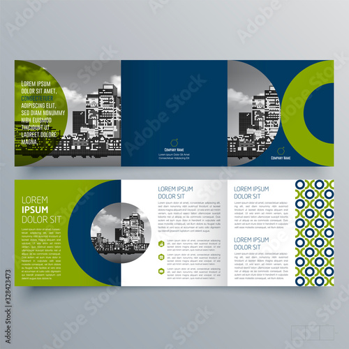 Brochure design, brochure template, creative tri-fold, trend brochure