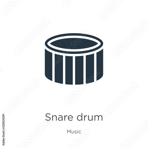 Snare drum icon vector. Trendy flat snare drum icon from music collection isolated on white background. Vector illustration can be used for web and mobile graphic design, logo, eps10