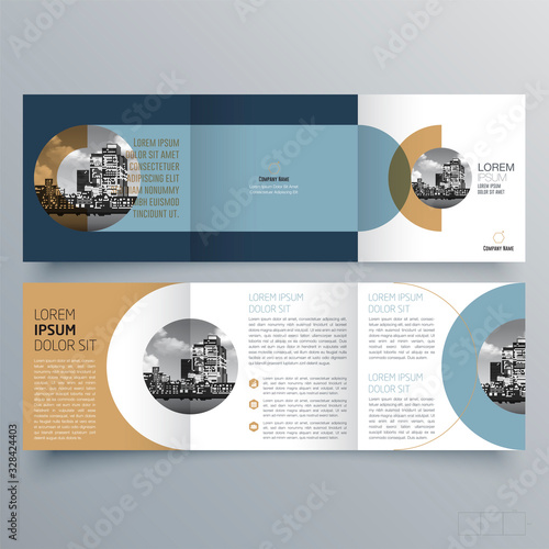 Brochure design, brochure template, creative tri-fold, trend brochure