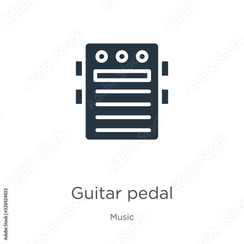 Guitar pedal icon vector. Trendy flat guitar pedal icon from music collection isolated on white background. Vector illustration can be used for web and mobile graphic design, logo, eps10