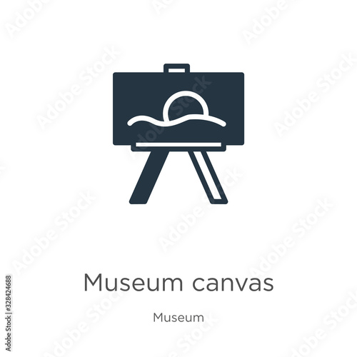 Museum canvas icon vector. Trendy flat museum canvas icon from museum collection isolated on white background. Vector illustration can be used for web and mobile graphic design, logo, eps10