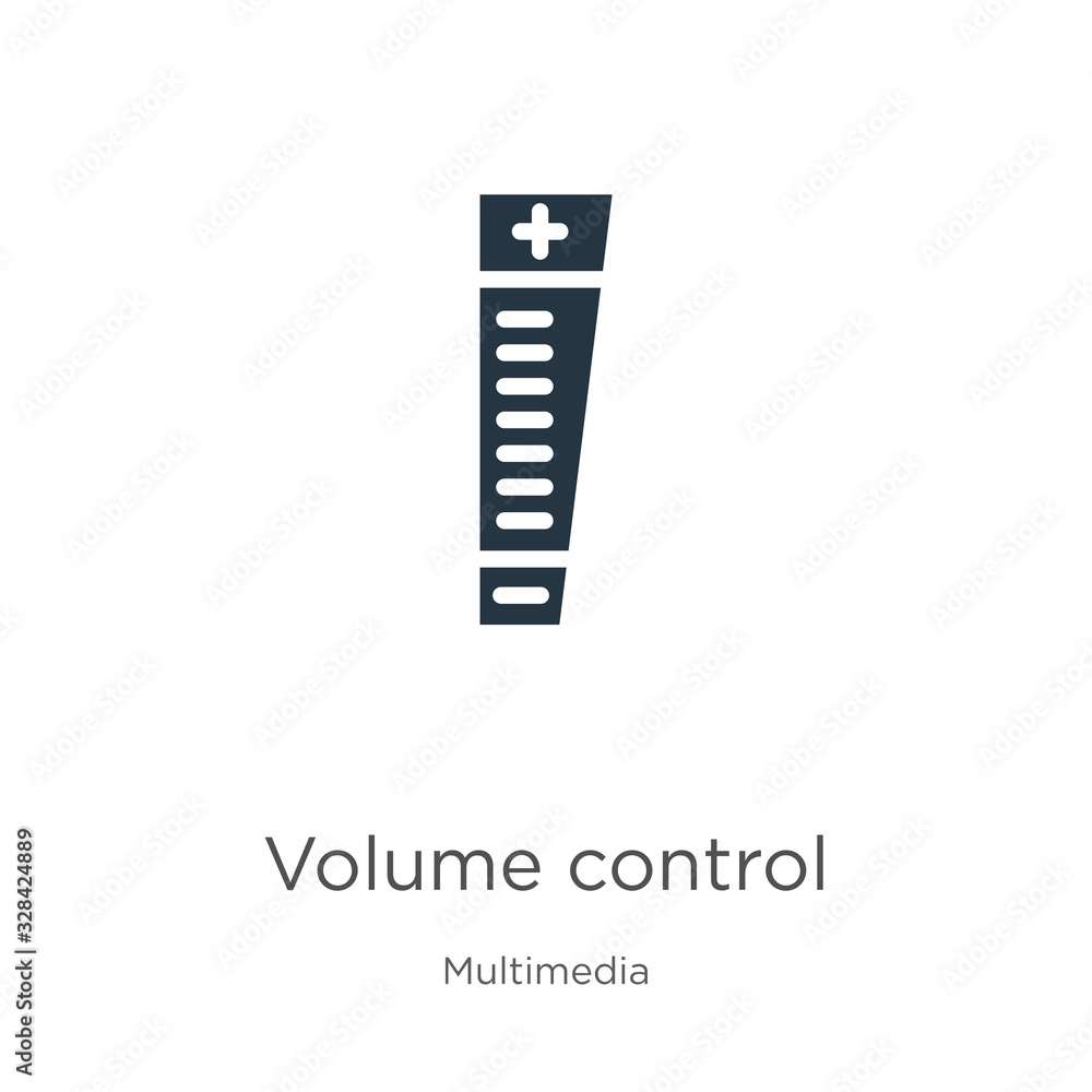 Volume control icon vector. Trendy flat volume control icon from multimedia collection isolated on white background. Vector illustration can be used for web and mobile graphic design, logo, eps10