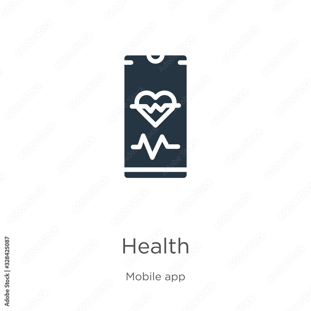 Health icon vector. Trendy flat health icon from mobile app collection isolated on white background. Vector illustration can be used for web and mobile graphic design, logo, eps10 Health icon vector. Trendy flat health icon from mobile app collection isolated on white background. Vector illustration can be used for web and mobile graphic design, logo, eps10