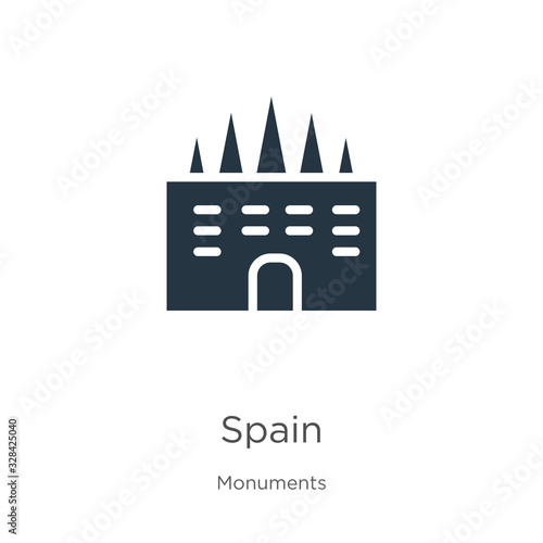 Spain icon vector. Trendy flat spain icon from monuments collection isolated on white background. Vector illustration can be used for web and mobile graphic design, logo, eps10