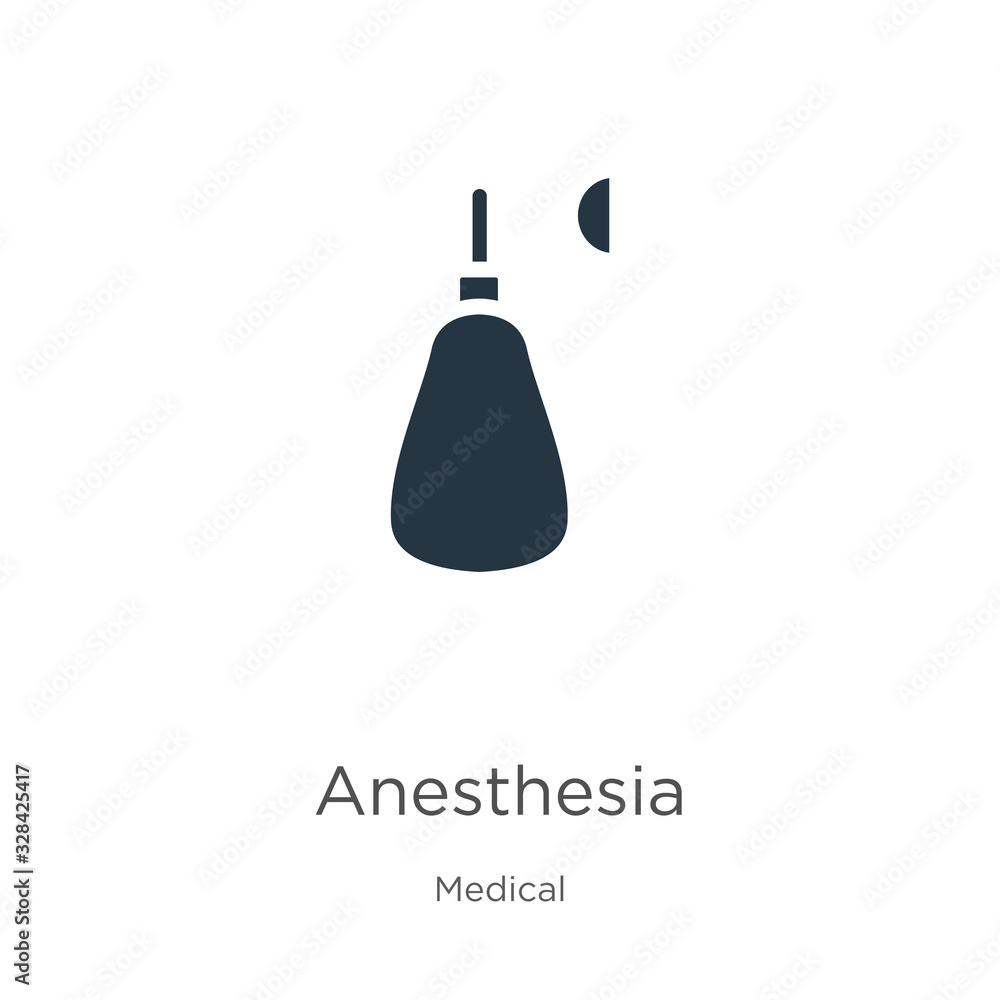 Obraz premium Anesthesia icon vector. Trendy flat anesthesia icon from medical collection isolated on white background. Vector illustration can be used for web and mobile graphic design, logo, eps10