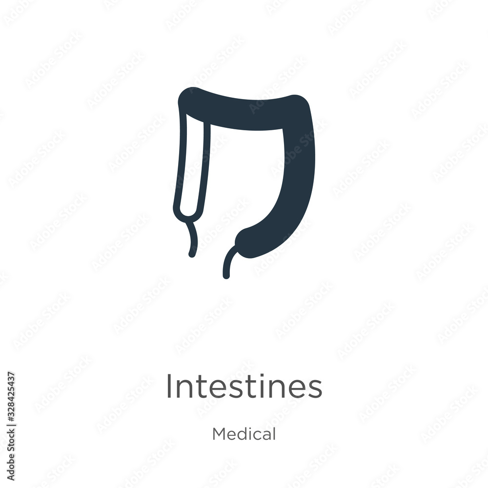 Intestines icon vector. Trendy flat intestines icon from medical collection isolated on white background. Vector illustration can be used for web and mobile graphic design, logo, eps10 Intestines icon vector. Trendy flat intestines icon from medical collection isolated on white background. Vector illustration can be used for web and mobile graphic design, logo, eps10