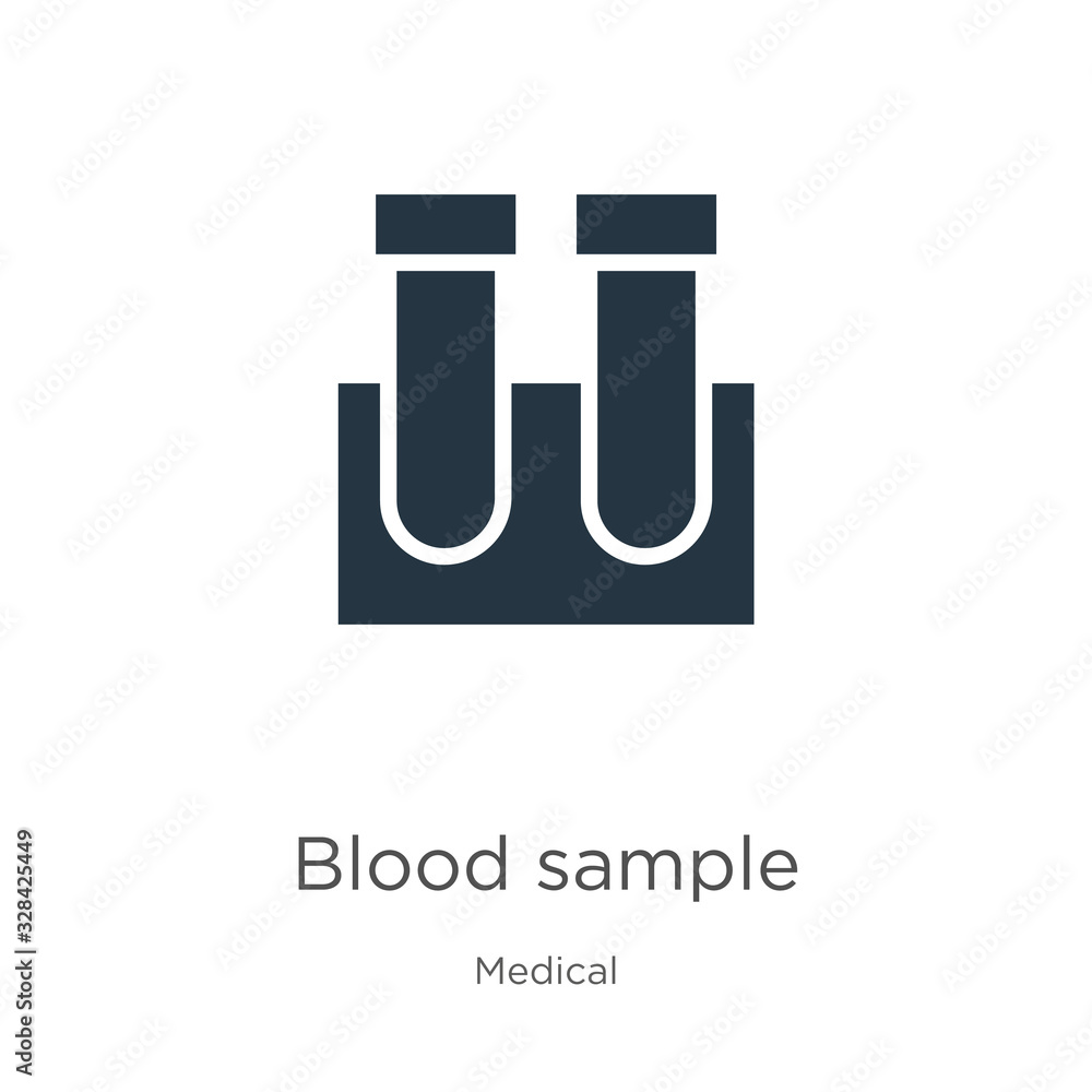 Blood sample icon vector. Trendy flat blood sample icon from medical collection isolated on white background. Vector illustration can be used for web and mobile graphic design, logo, eps10 Blood sample icon vector. Trendy flat blood sample icon from medical collection isolated on white background. Vector illustration can be used for web and mobile graphic design, logo, eps10