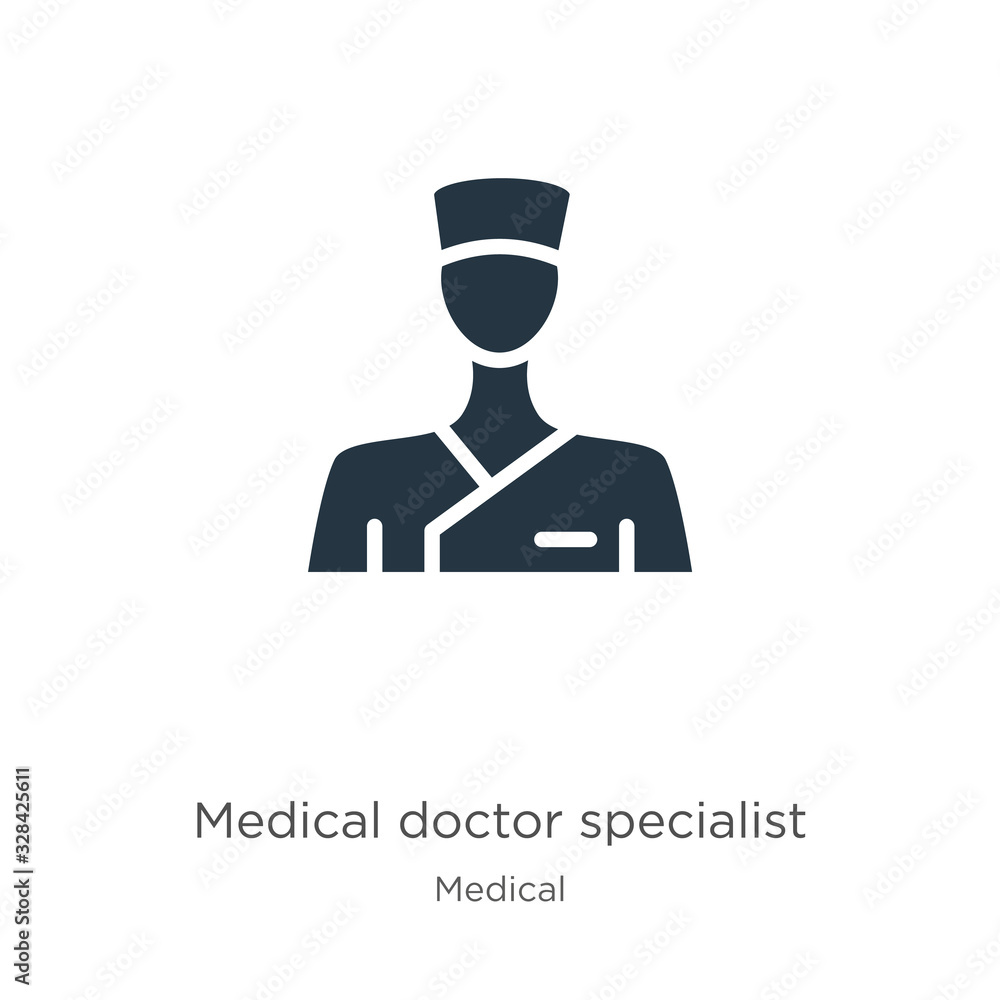 Medical doctor specialist icon vector. Trendy flat medical doctor specialist icon from medical collection isolated on white background. Vector illustration can be used for web and mobile graphic Medical doctor specialist icon vector. Trendy flat medical doctor specialist icon from medical collection isolated on white background. Vector illustration can be used for web and mobile graphic