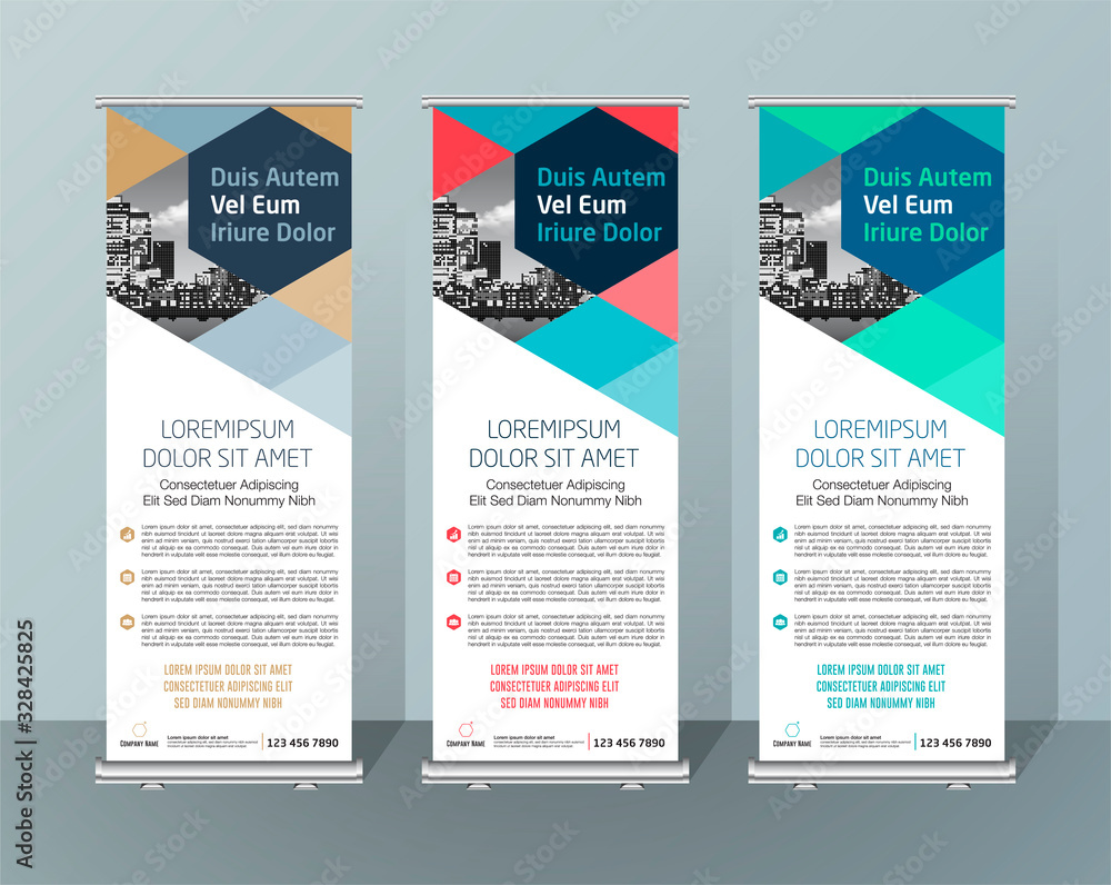 Banner Design Signboard Advertising Brochure Flyer Template Vector X-banner and Street Business Flag of Convenience