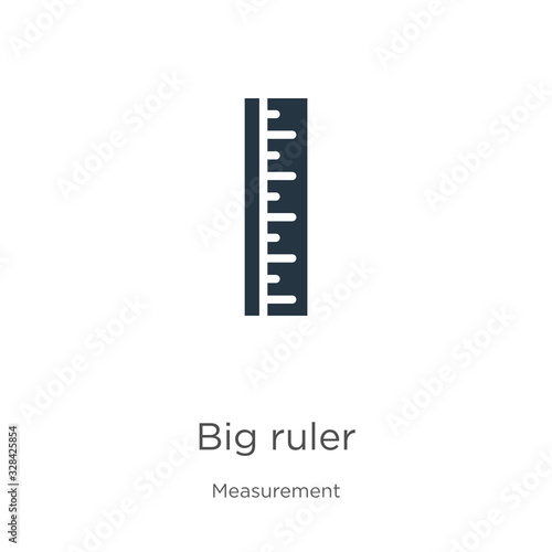 Big ruler icon vector. Trendy flat big ruler icon from measurement collection isolated on white background. Vector illustration can be used for web and mobile graphic design, logo, eps10 © Premium Art