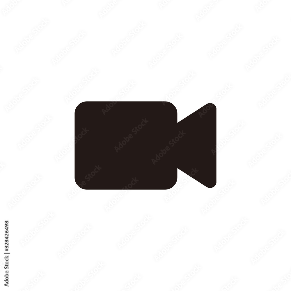 Simple video flat icon design vector Simple video flat icon design vector