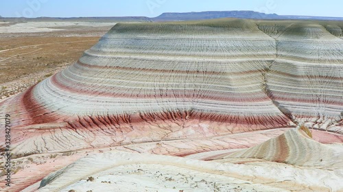 Mangystau white landscape in Kazakhstan photo