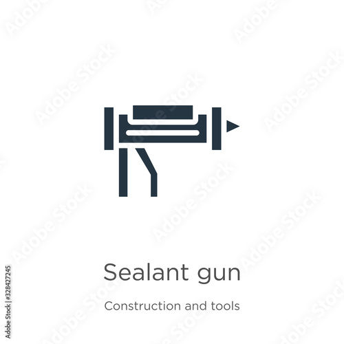 Sealant gun icon vector. Trendy flat sealant gun icon from construction and tools collection isolated on white background. Vector illustration can be used for web and mobile graphic design, logo,