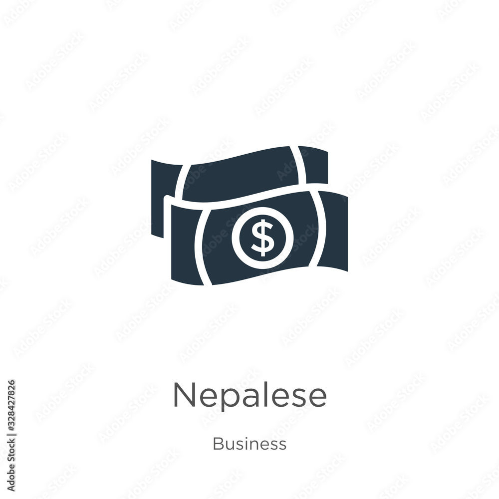 Nepalese icon vector. Trendy flat nepalese icon from business collection isolated on white background. Vector illustration can be used for web and mobile graphic design, logo, eps10 Nepalese icon vector. Trendy flat nepalese icon from business collection isolated on white background. Vector illustration can be used for web and mobile graphic design, logo, eps10