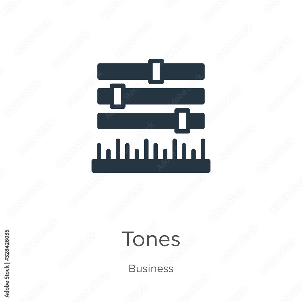 Tones icon vector. Trendy flat tones icon from business collection isolated on white background. Vector illustration can be used for web and mobile graphic design, logo, eps10
