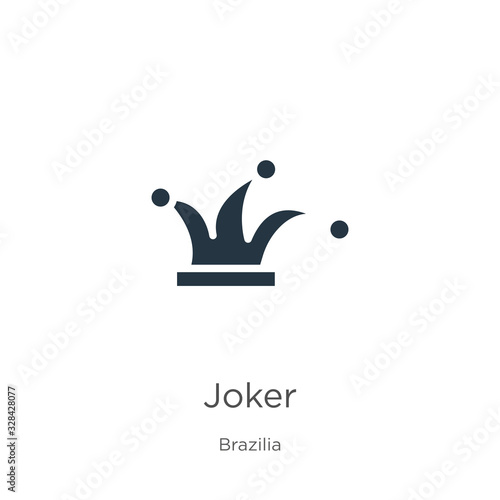 Joker icon vector. Trendy flat joker icon from brazilia collection isolated on white background. Vector illustration can be used for web and mobile graphic design, logo, eps10