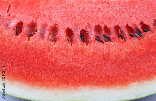 Watermelon slice isolated as background