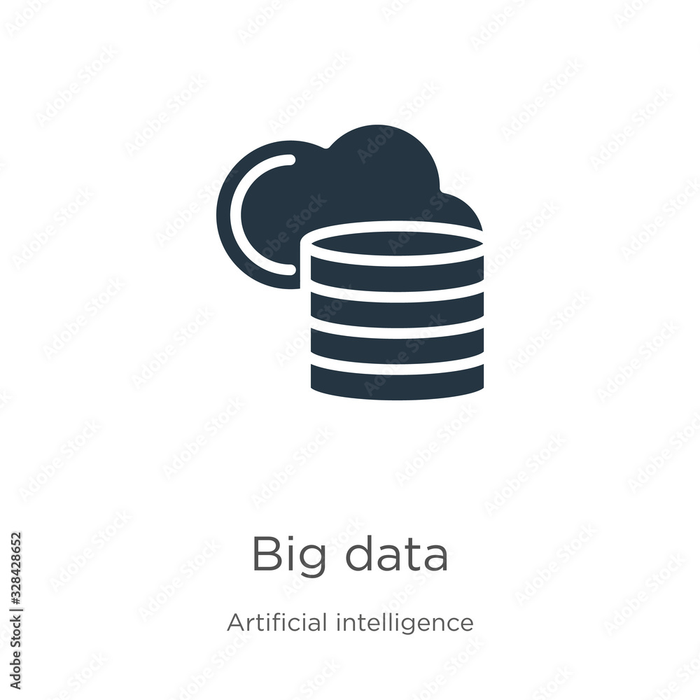 Big data icon vector. Trendy flat big data icon from big data collection isolated on white background. Vector illustration can be used for web and mobile graphic design, logo, eps10 Big data icon vector. Trendy flat big data icon from big data collection isolated on white background. Vector illustration can be used for web and mobile graphic design, logo, eps10