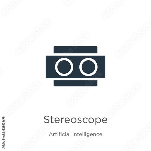Stereoscope icon vector. Trendy flat stereoscope icon from augmented reality collection isolated on white background. Vector illustration can be used for web and mobile graphic design, logo, eps10