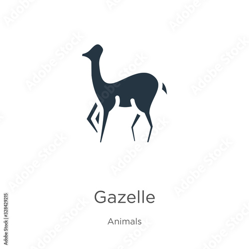 Gazelle icon vector. Trendy flat gazelle icon from animals collection isolated on white background. Vector illustration can be used for web and mobile graphic design  logo  eps10
