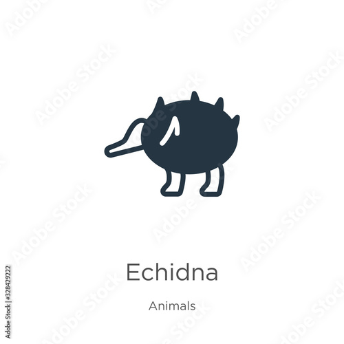 Echidna icon vector. Trendy flat echidna icon from animals collection isolated on white background. Vector illustration can be used for web and mobile graphic design, logo, eps10 photo