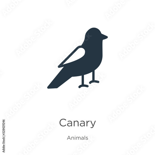 Canary icon vector. Trendy flat canary icon from animals collection isolated on white background. Vector illustration can be used for web and mobile graphic design, logo, eps10 photo