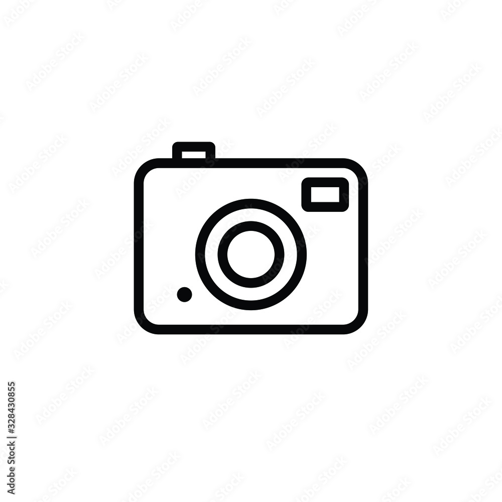 Camera thin icon Camera thin icon