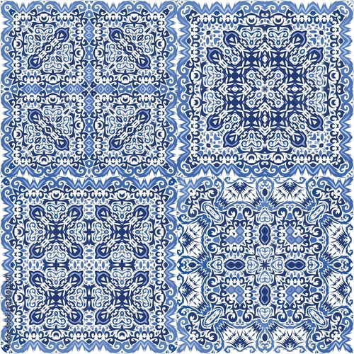 Traditional ornate portuguese azulejo.