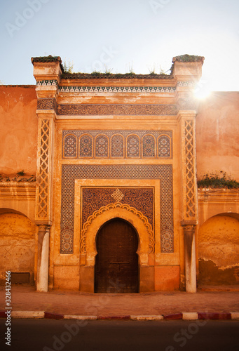 Walls of the medina in Meknes, Morocco